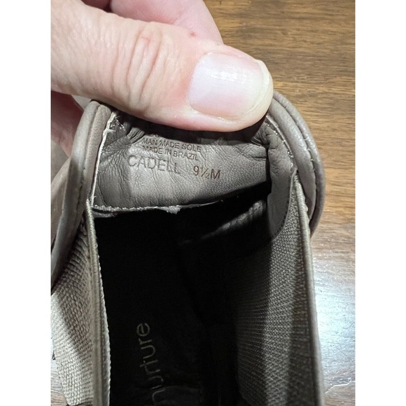 Nurture Womens Bootie 9.5 M Cadell Chelsea Ankle‎ Brown Leather Platform Pull On - Picture 9 of 11